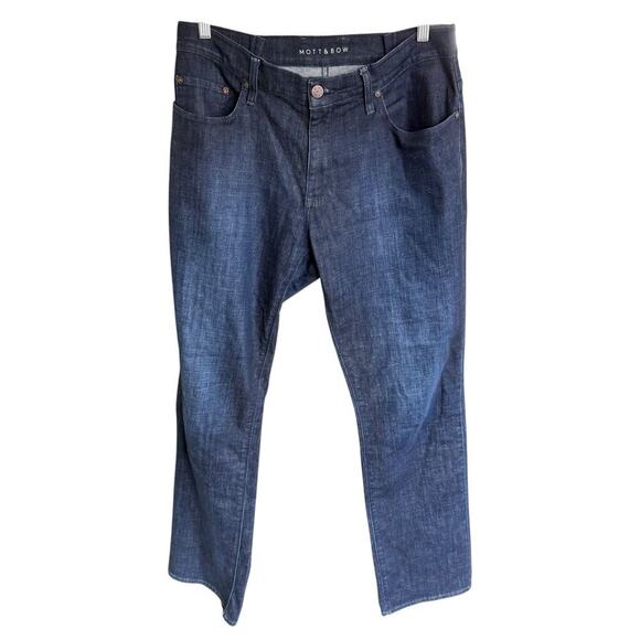 Mott & Bow Jeans Means Straight Crosby 35x34 Midrise Preppy Prep Western Casual - Picture 1 of 10